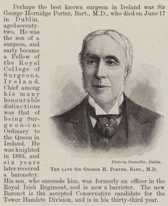 今は亡きSir George H Porter, Baronet, MD (Engraving) 作： English School