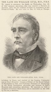 故Sir William Gull, MD, FRS (彫刻) 作： English School