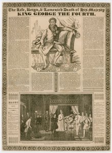 ジョージ4世陛下の生涯と治世、嘆きの死 作： English School