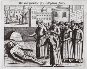 クリスチャンユダヤ人の殉教、ジョンフォックスによる使徒行事の記念碑、第9版、パブ。 1684