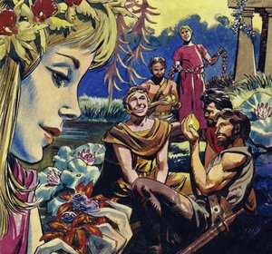ロータスを食べる人を調べるために送られたユリシーズの男性は二度と戻ってこなかった 作： English School