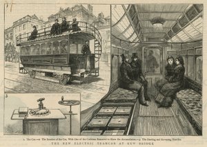 キュー橋の新しい電気路面電車 作： English School