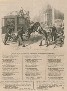 Illustrated London Newsのオフィスにある郵便局 作： English School