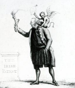 1784年にRichard Morton Payeによって出版された、Dの右牧師ボランティアB（点描）