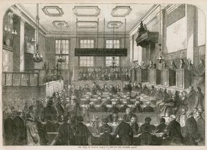 中央刑事裁判所でのウィリアム・パーマー裁判 作： English School