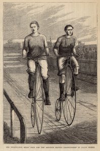 リリーブリッジでのアマチュア自転車選手権のための25マイルレース 作： English School