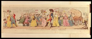1789年にSWフォレスが出版したベルサイユのルイ16世（1754-93）を撮影したレアールの女性（手描きの彫刻） 作： English School