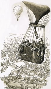 世界初の定期航空便が1870年に設立されました 作： English School