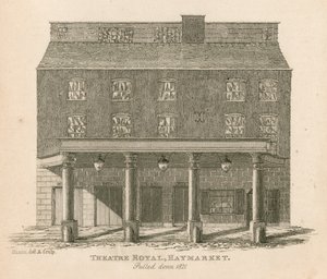 シアターロイヤル、ヘイマーケット、ロンドン、1821年 作： English School