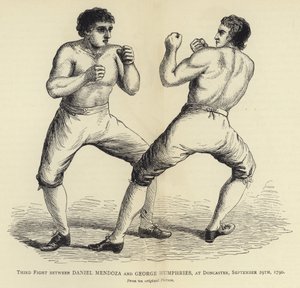 ダニエルメンドーサとジョージハンフリーズの間の3番目の戦い、ドンカスター、1790年9月29日、元の画像から 作： English School