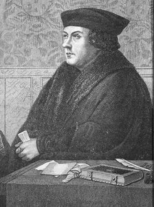 トマスクロムウェル、エセックス伯爵（c.1485-1540）（彫刻） 作： English School