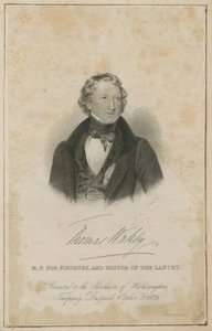 Thomas Wakley、フィンズベリー議員、The Lancetの創設編集者 作： English School