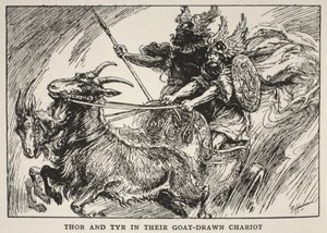 トールとティル、ヤギの引く戦車に乗って 作： English School