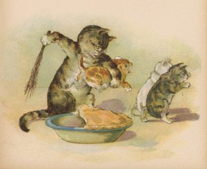 ミトンをなくした三匹の子猫 (クロモリソ) 作： English School