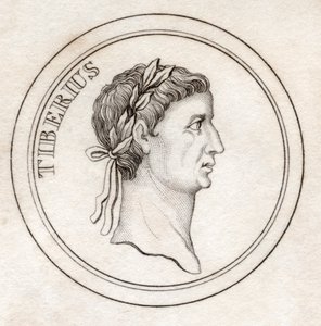1825年に出版された「クラブの歴史辞典」からのティベリウスI 作： English School