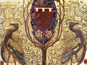タイル、ピルキントン ロイヤル ランカスターン ポタリー 1892年創業（陶器） 作： English School