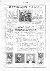 タイタニック号の沈没に関するイベントと記事のタイムライン、The Sphere、1912年4月27日 作： English School
