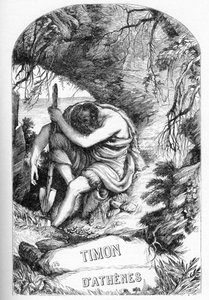 Timon of Athens (The Life of Tymon of Athens) - Illustrated in "Completes de William Shakespeare" 1866 - この版の挿絵と一般的な形式は、ロンドンで出版されたCassell