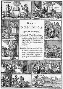 Thomas Youngs Dies Dominicaへのタイトルページ、1639年 作： English School