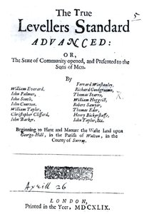 True Levellers Standardのタイトルページ、1649年4月26日発行