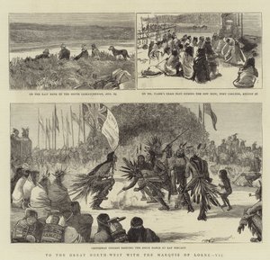 ローン侯爵との大いなる北西へ VII (in engraving) 作： English School