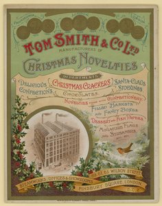 Tom Smith＆Co Ltd、クリスマスノベルティ、クリスマスクラッカー、パンフレットカバー 作： English School