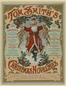 Tom Smith＆Co Ltd、クリスマスノベルティ、クリスマスクラッカー、パンフレットカバー 作： English School