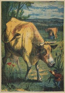 Tom Thumb and the Cow (カラーリトグラフ) 作： English School