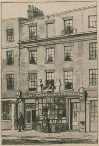 Toms Coffee House、17 Russell Street、Covent Garden（紙にトイレ） 作： English School