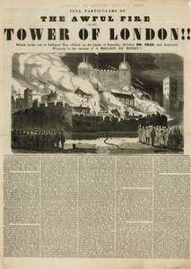 ロンドン火の塔、1841 作： English School
