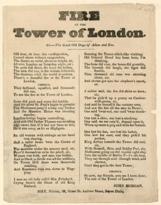ロンドン火の塔、1841 作： English School