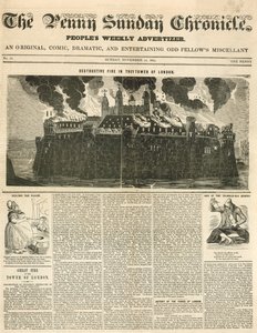 ロンドン火の塔、1841 作： English School