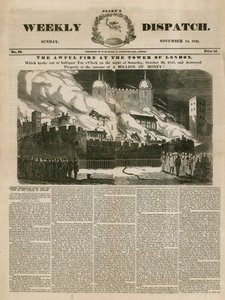 ロンドン火の塔、1841 作： English School