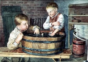 おもちゃのボート」1880年頃（紙に水彩画） 作： English School