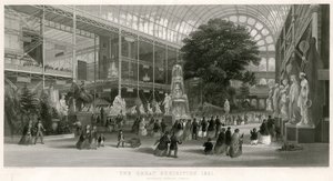 トランセプト・ルッキング・ノース、素晴らしい展覧会、1851 作： English School