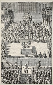 チャールズ1世の裁判、1649年1月4日 作： English School