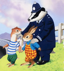タフティと警官のアナグマ 作： English School