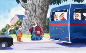 タフティは道を渡ることを考えています 作： English School