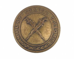 チュニックボタン、マレー州ガイド、1896-1919 作： English School