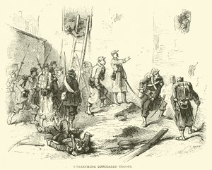 1871年1月、隠された軍隊を発掘 作： English School