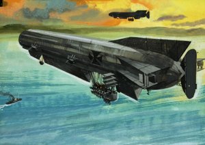 正体不明のツェッペリン風バルーン 作： English School