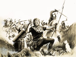正体不明の戦闘シーン 作： English School