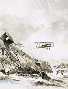 正体不明の複葉機のクラッシュ 作： English School