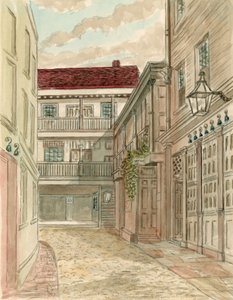 正体不明の建物、ロンドン（紙にトイレ） 作： English School