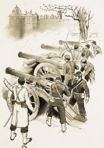 大砲を持つ正体不明の兵士 作： English School