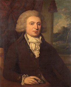 鉱物標本を持った未知の紳士、1790年頃 作： English School