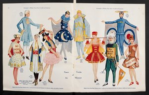 「ウェルドンの紳士淑女の仮装」より各種衣装、付録 作： English School