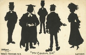 バーシティ・スケッチ（リトグラフ） 作： English School