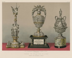 ロンドンのハント＆ロスケル社による酸化銀の花瓶（クロモリソ）