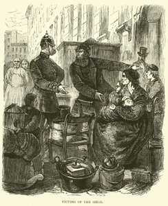 1871年2月の包囲攻撃の犠牲者 作： English School